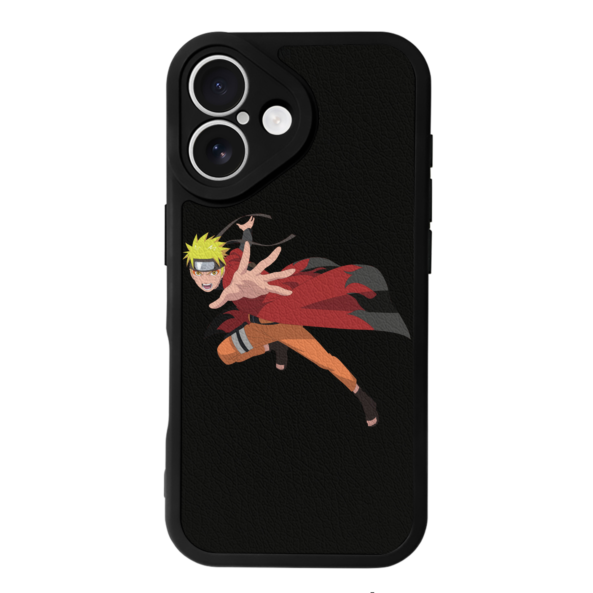 （画像用） NARUTO -ナルト- うずまき ナルト Uzumaki Naruto 【iPhone 16シリーズ対応】シリコンスマホケース（レザー調） 材質：シリコン